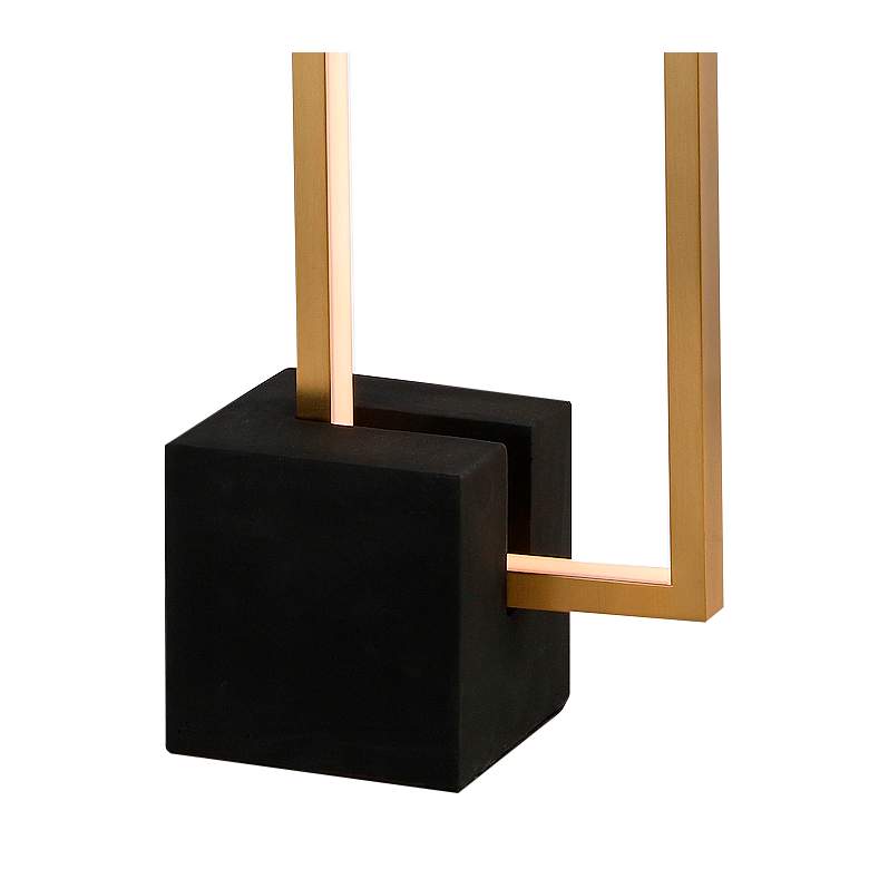 Florence Aged Brass Metal LED Table Lamp