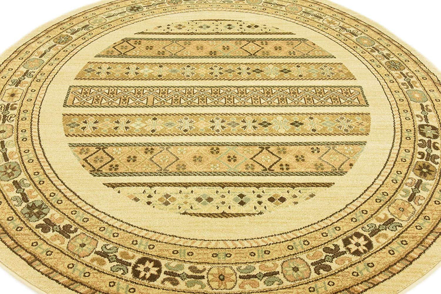 Tribal Pattern ivory Soft Area Rug