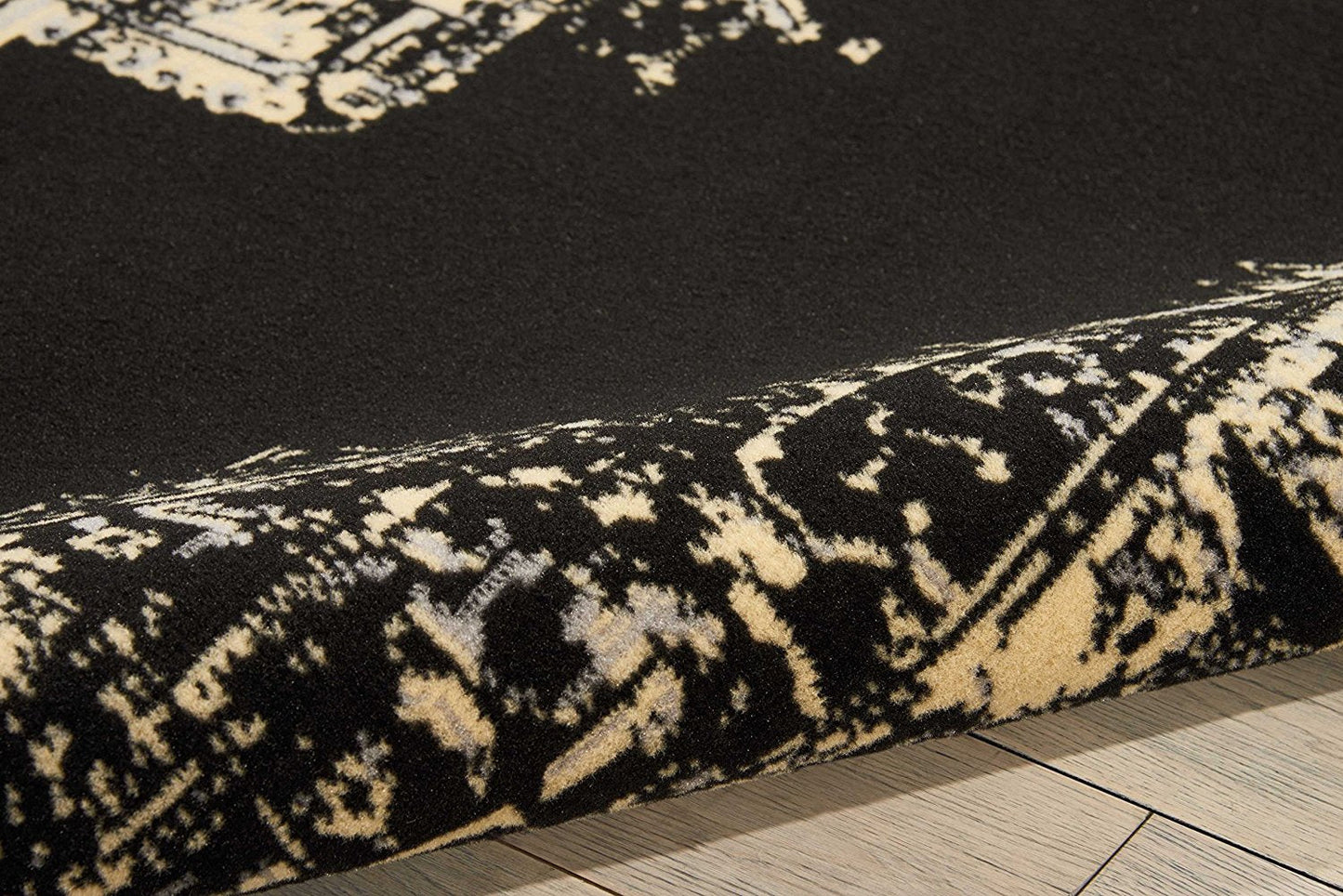 Black Distressed Persian Area Rugs
