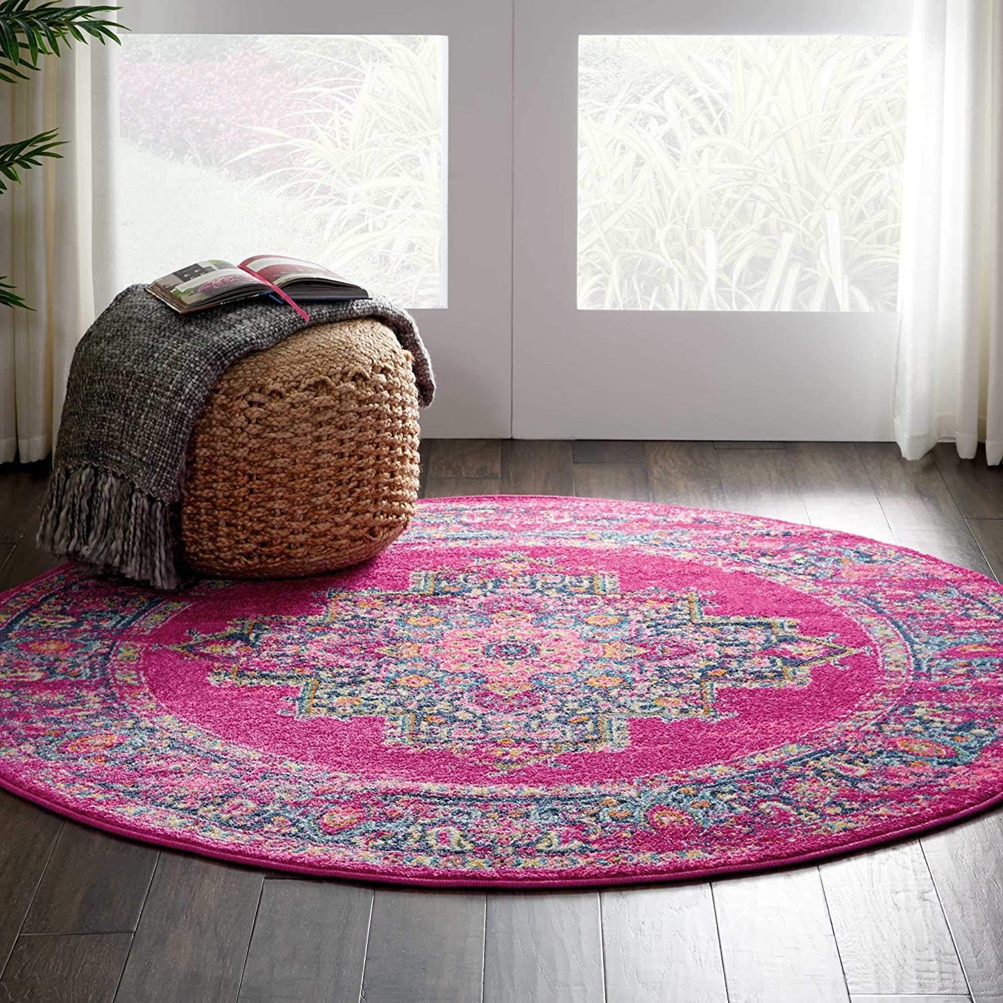 Passion Bohemian Fuchsia Soft Area Rug