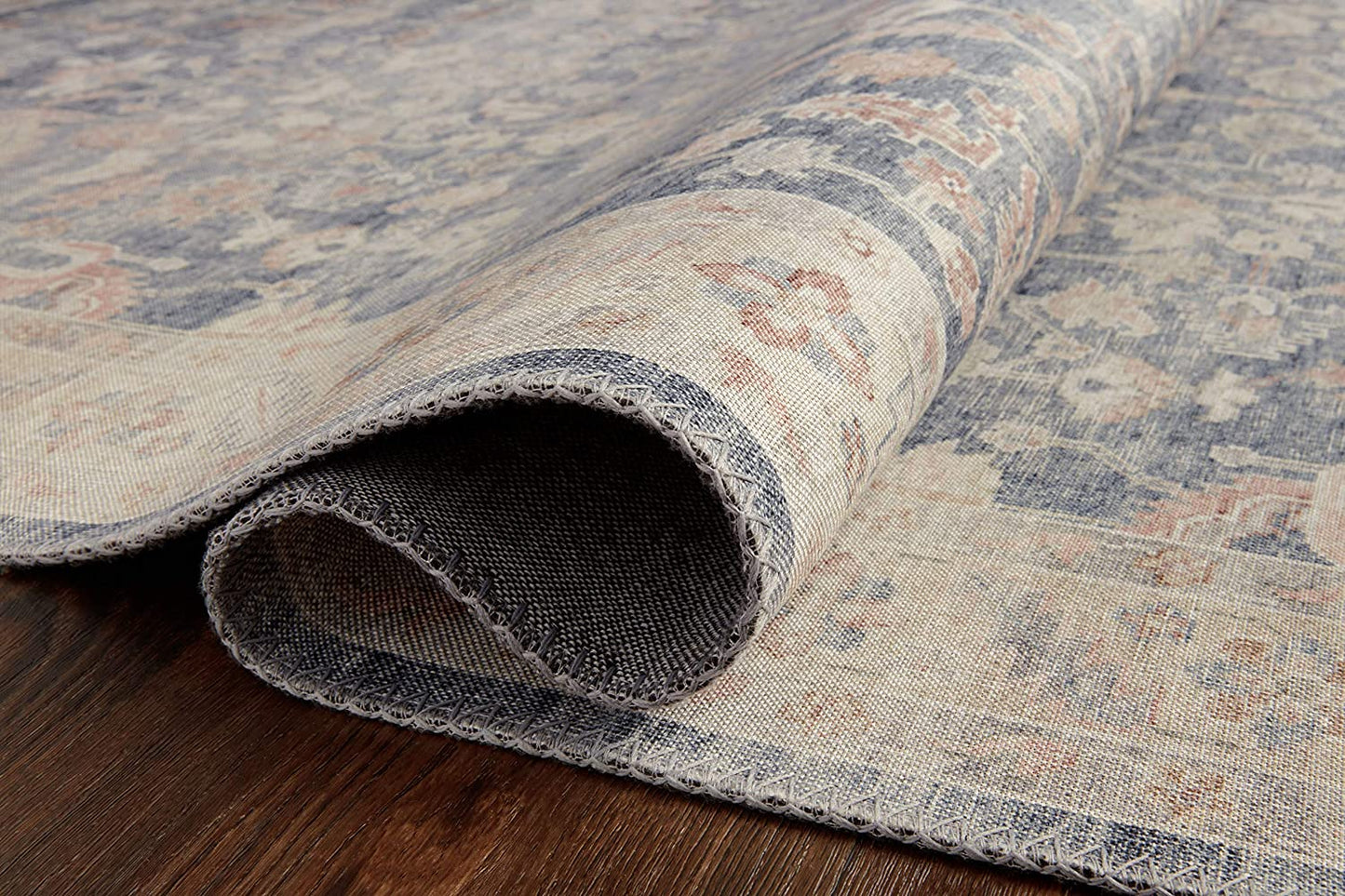 Hathaway Collection Blush / Multi Traditional Soft Area Rug