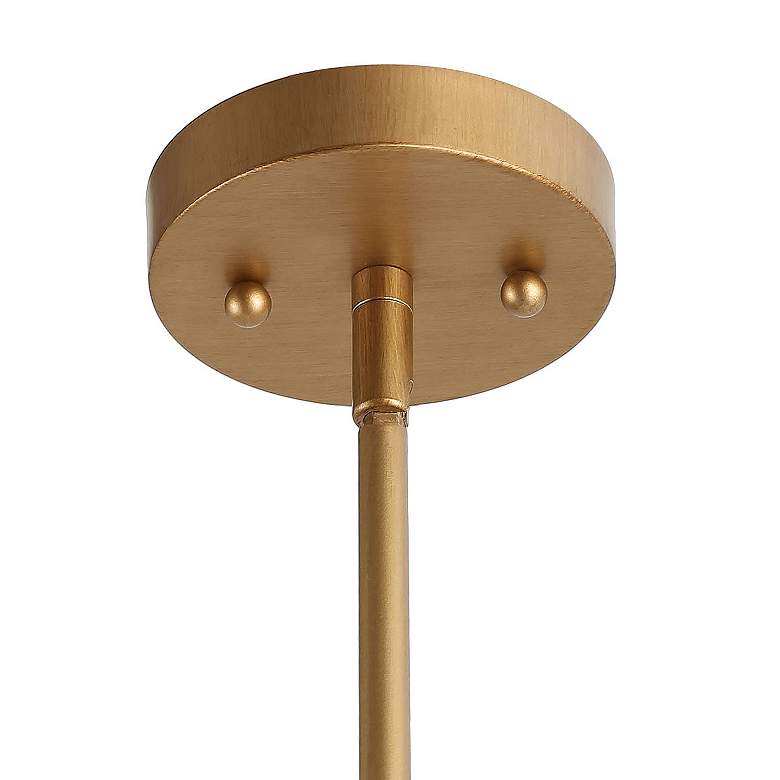 Cody 6" Wide Brass Metal Seedy Mini Pendant Light