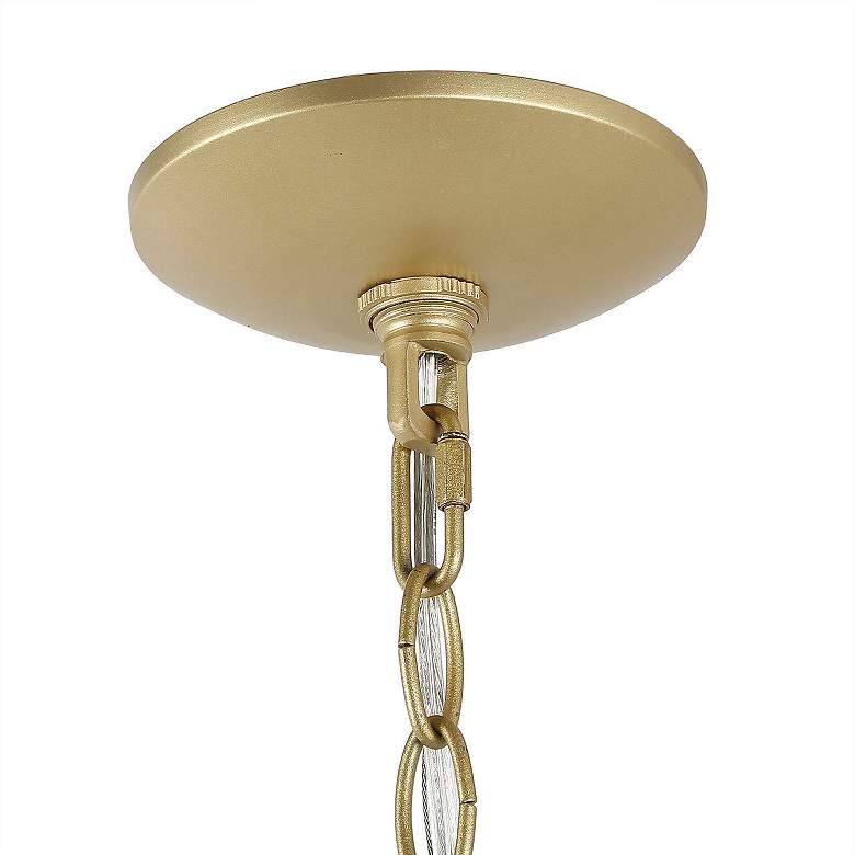 Paige 12 1/2"W Gold Metal 3-Light Pendant Light