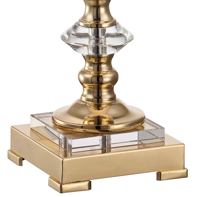 Vienna Full Spectrum Crystal Table Lamp with Navy Shade
