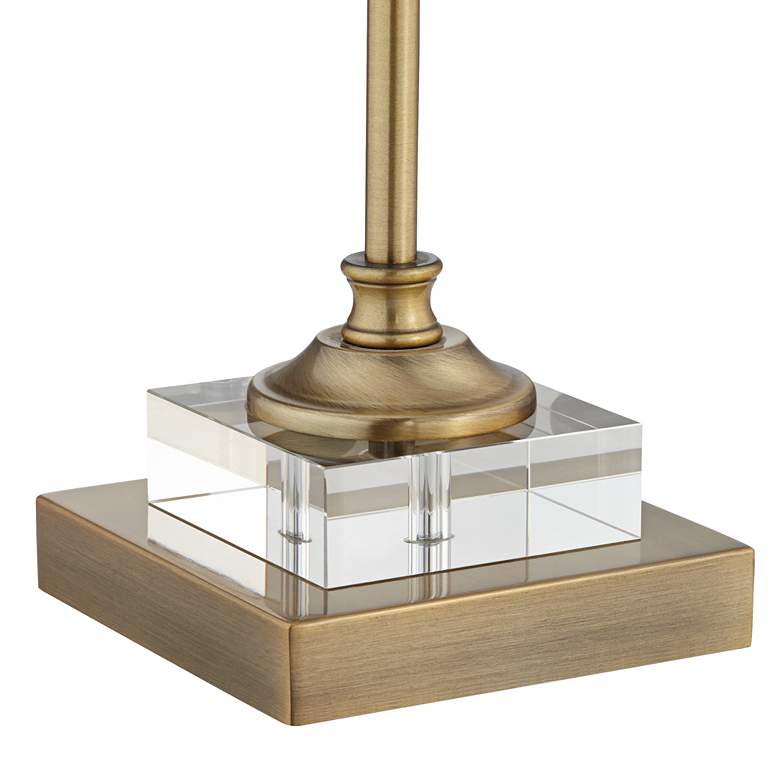 Julia Gold and Crystal Black Shade Buffet Table Lamp