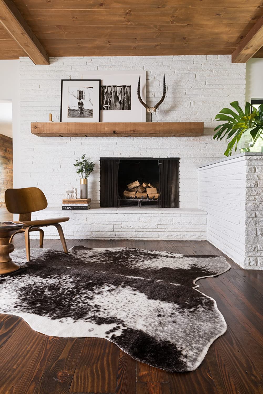 Grand Canyon Soft Area Rug IVORY/CHARCOAL