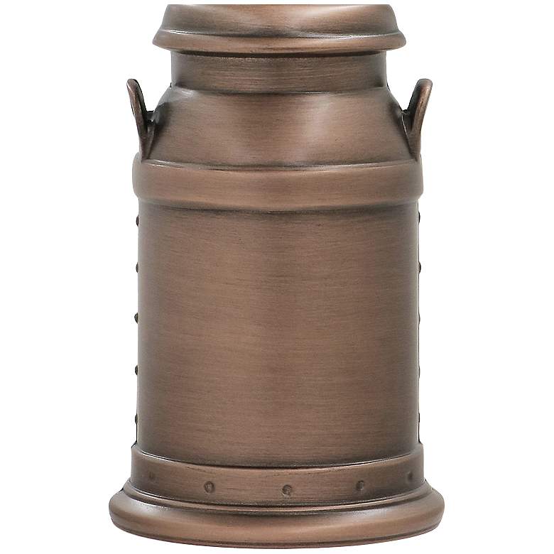 Carte 13"H Antique Old Bronze Mini Accent Table Lamp