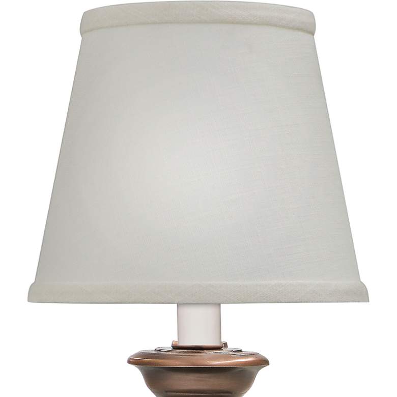 Verna 14"H Antique Old Bronze Mini Accent Table Lamp