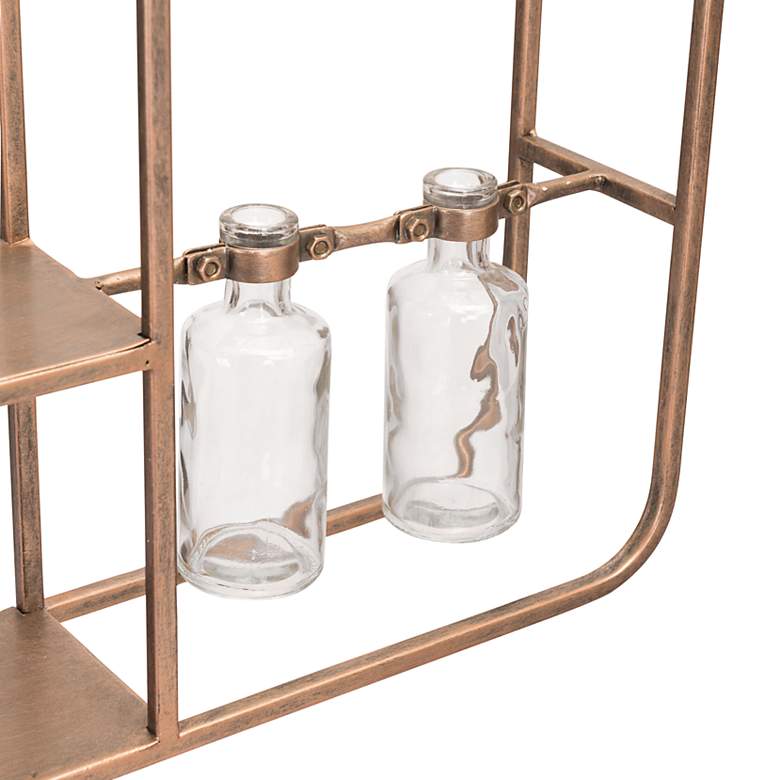 Zuo Thornhill Gold 32 3/4" x 14 1/4" Wall Mirror with Shelf