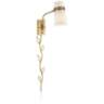 Possini Euro Cartwright Antique Brass Plug-In Wall Lamp with Cord Cover
