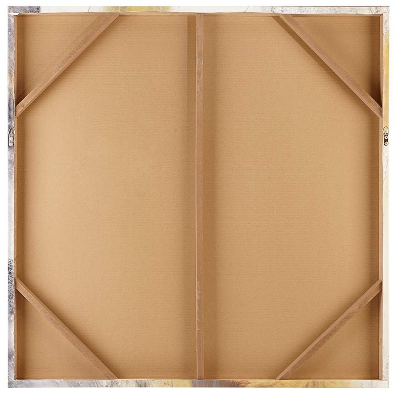 Blissful Yellow 36" Square Canvas Wall Art