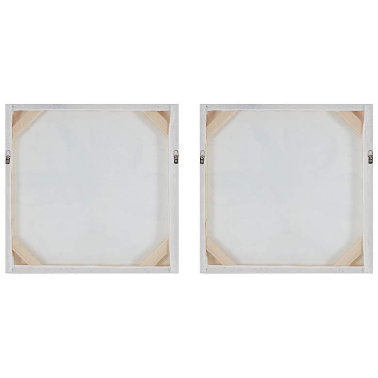 Gleaming Blue Florals 20" Square 2-Piece Canvas Wall Art Set