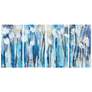 Ocean Breeze Blossom 30" High 4-Piece Canvas Wall Art Set