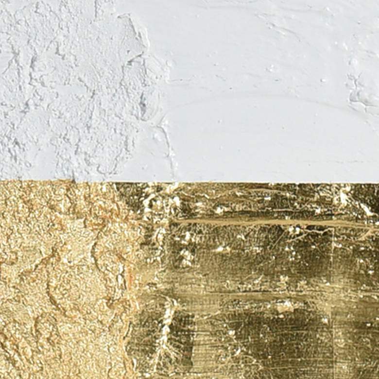 Saba 23 3/4" Square Brushed Gold Framed Wall Art