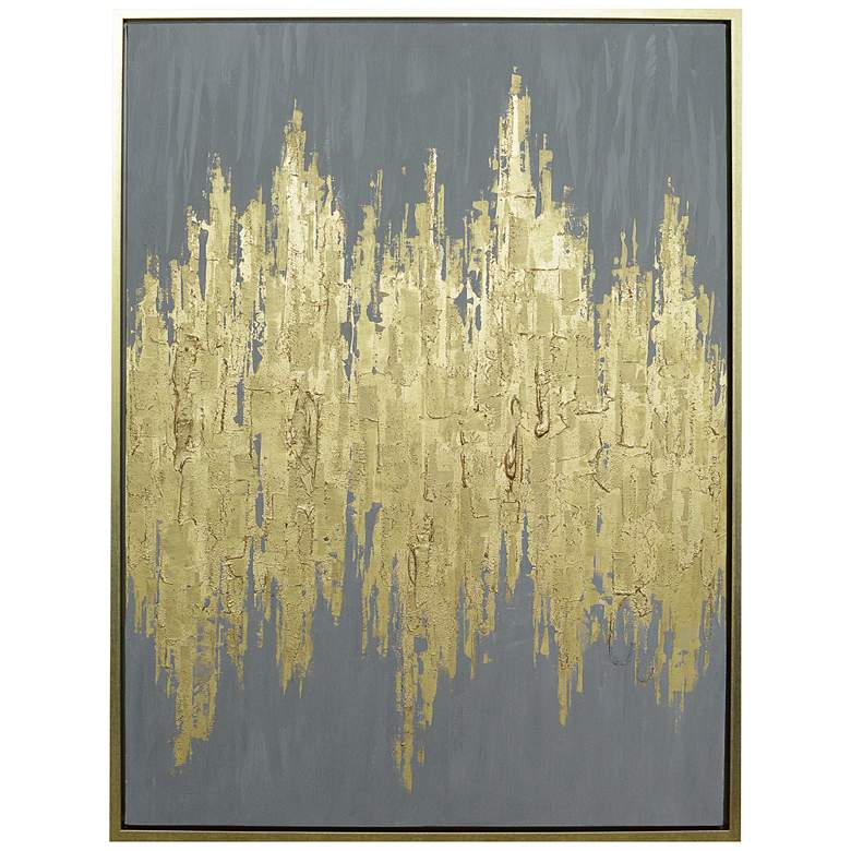 Queens 41 3/4" High Rectangular Framed Canvas Wall Art