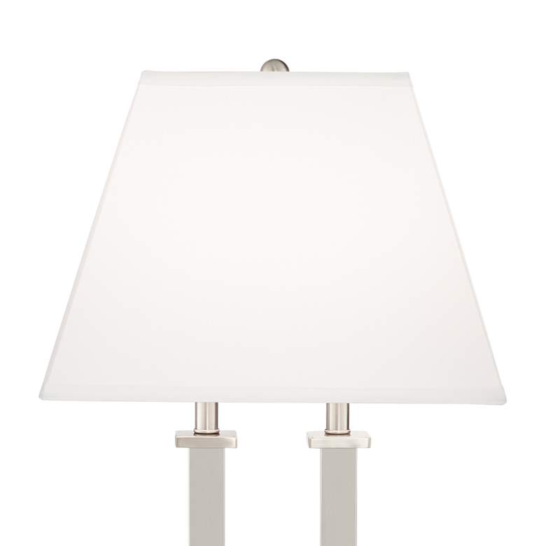 Euro Amity Desk Lamp with USB Port and Outlet