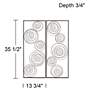 Metallic Swirl 13 3/4" x 35 1/2" Wall Art Set of 2