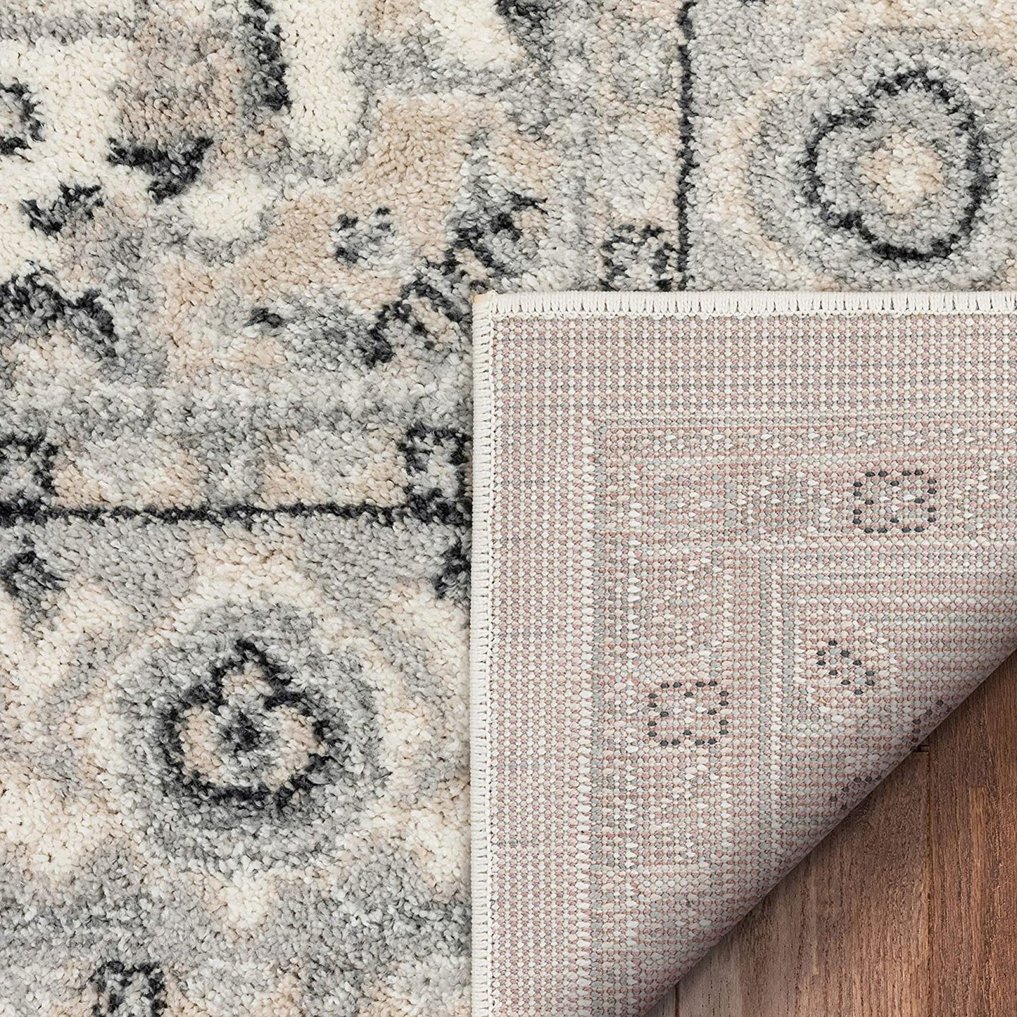 Scafa Beige & Grey Tribal Medallion Area Rug