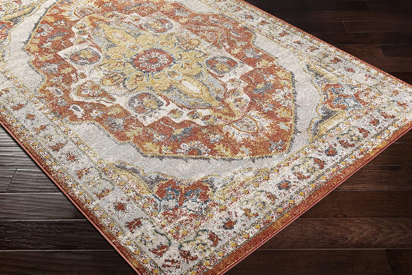 Anniken Soft Area Rug, Burnt Orange