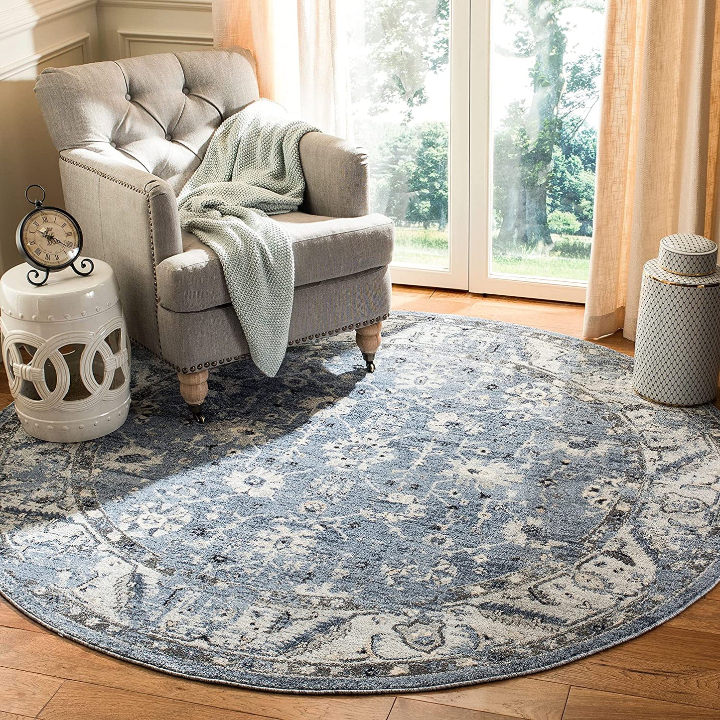 Charleston Collection Oriental Distressed Area Rug