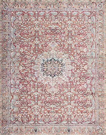 Loloi II Wynter Collection WYN-02 Auburn / Multi, Traditional 8'-6" x 11'-6" Area Rug