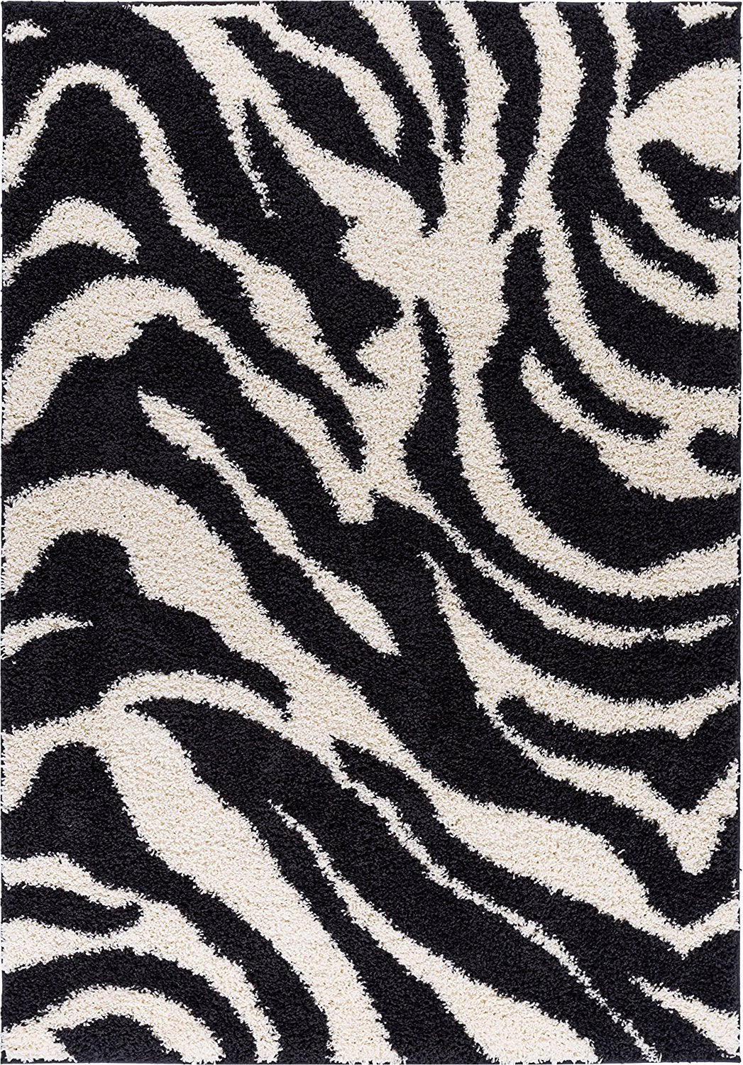 Modern Geometric Pattern Shag Area Rug