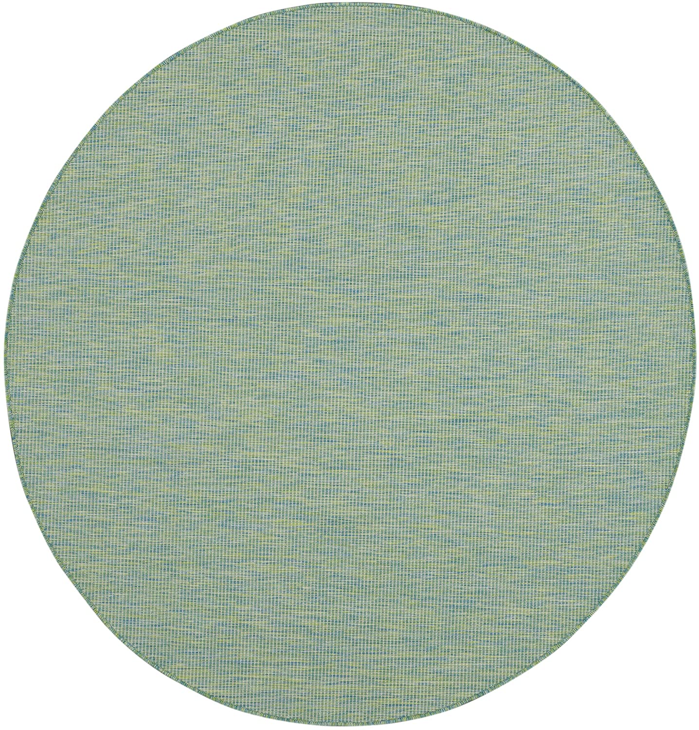 Flat-Weave Indoor/Outdoor Blue/Green Area Rug