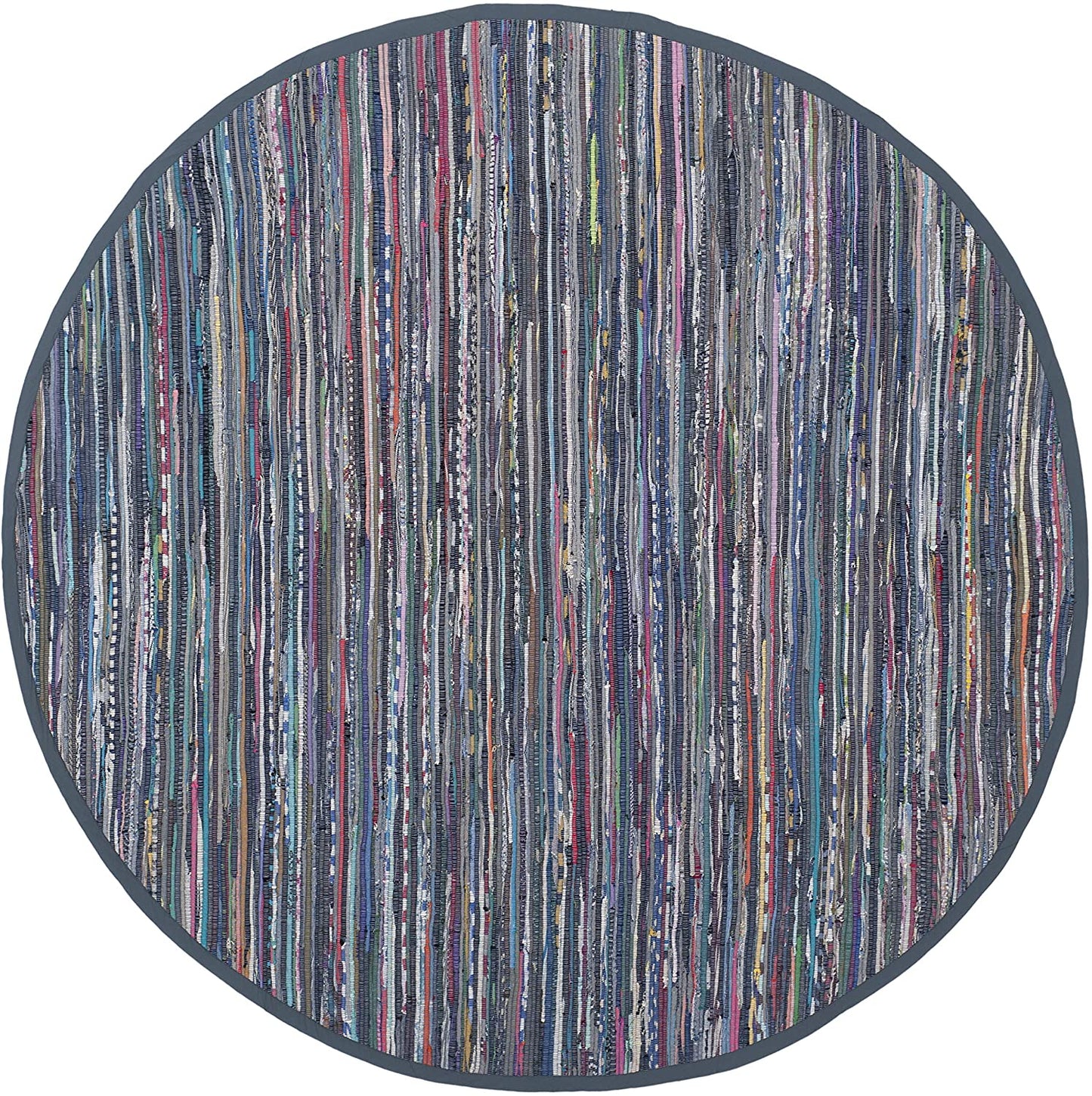 Hand Woven Purple and Multi Cotton Area Rug