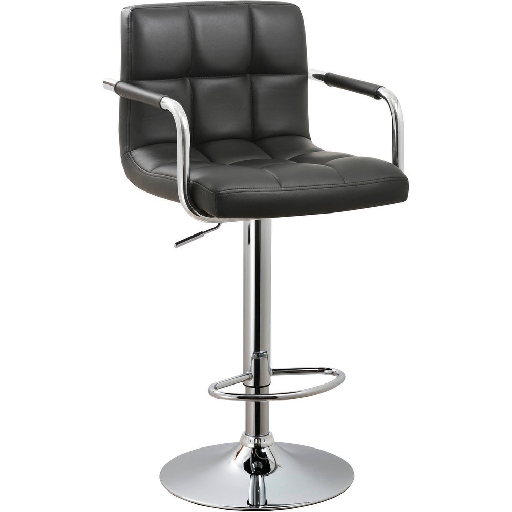Adjustable Swivel Arm Bar Stool with Cushion