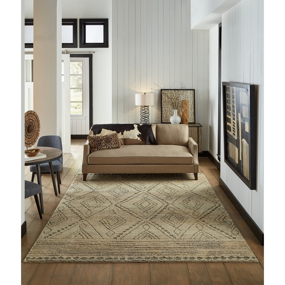 Nomad Vado High/ Low Geometric Soft Area Rug