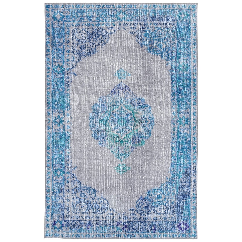 Ballard Indoor/Outdoor Vintage Printed Replica Soft Area Rug