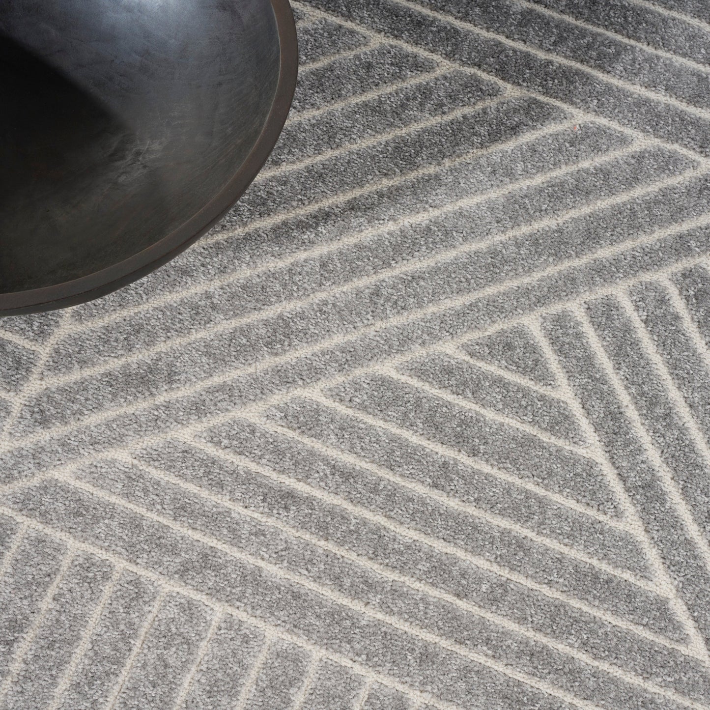 Balance Abstract Geometric Linear Soft Area Rug