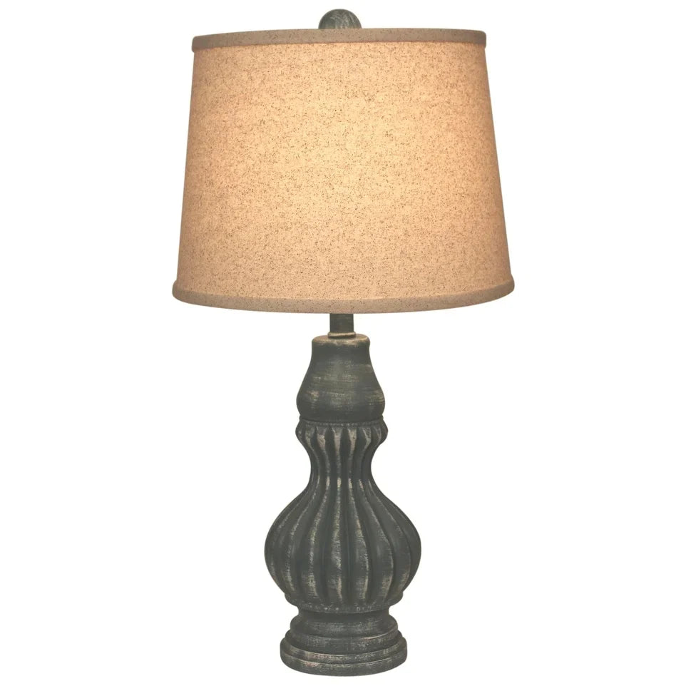 Casual Ribbed Genie Bottle Table Lamp