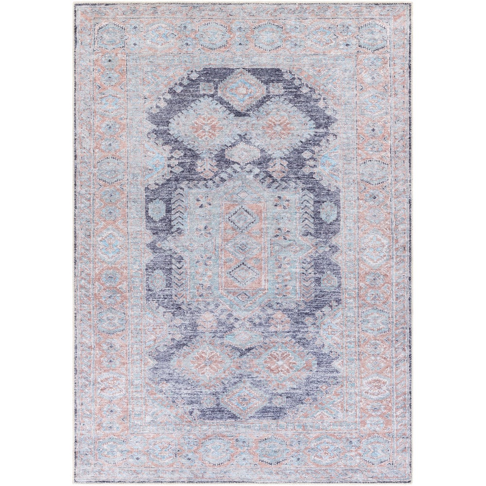 Vintage Global Printed Machine Washable Area Soft Rug