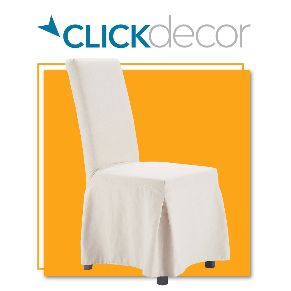 ClickDecor Hayes Slipcover Dining Chair, Set of 2 - Ivory