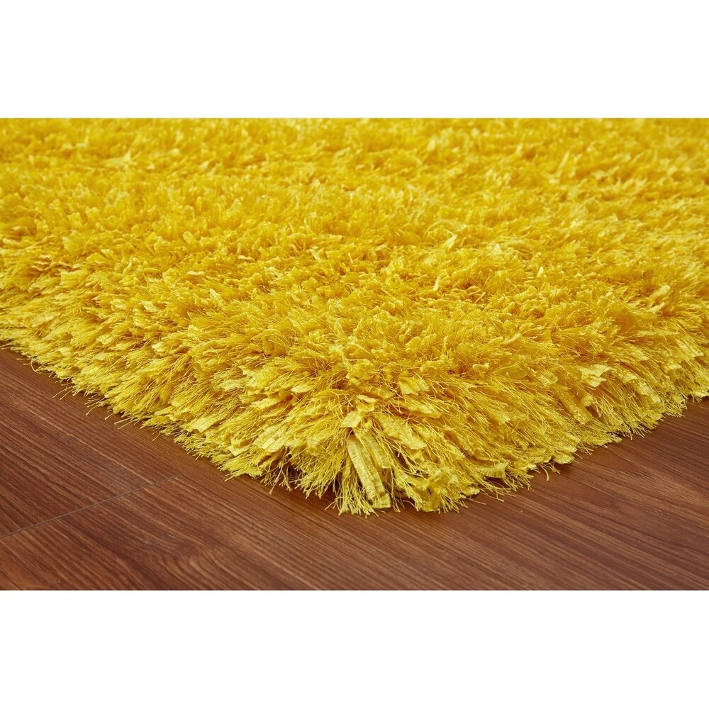 Hand Tufted Polyester Shag Area Rug