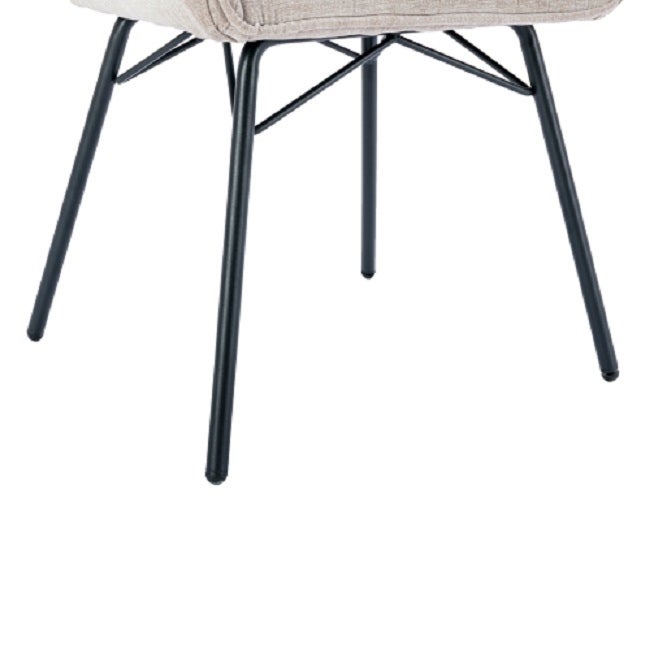 Dining Chairs, Modern Dining Room Chair Tufted Accent Chair with Metal Legs for Living Room(Beige)1pcs/ctn.