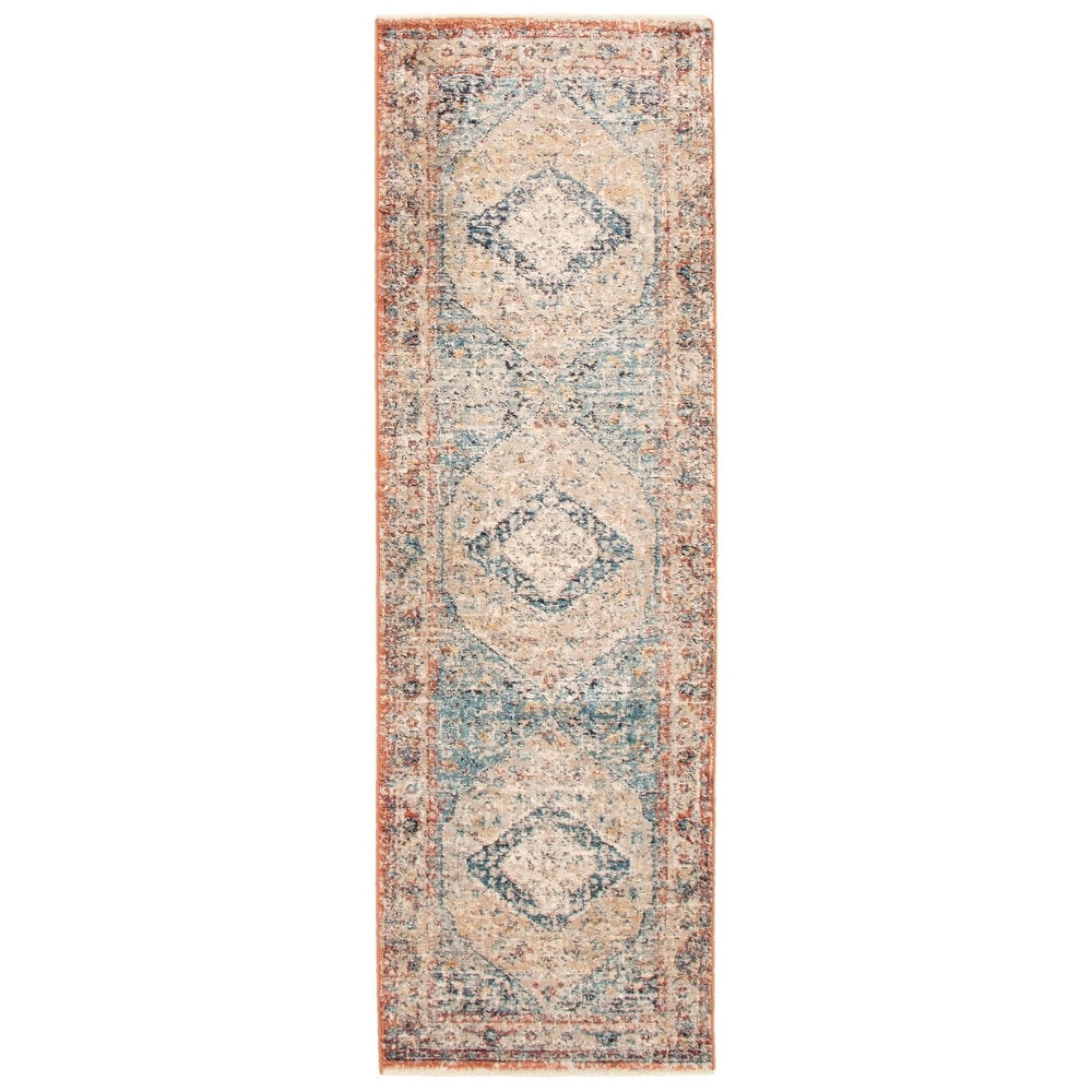 Grey Blue Bijar Casual Soft Area Rug