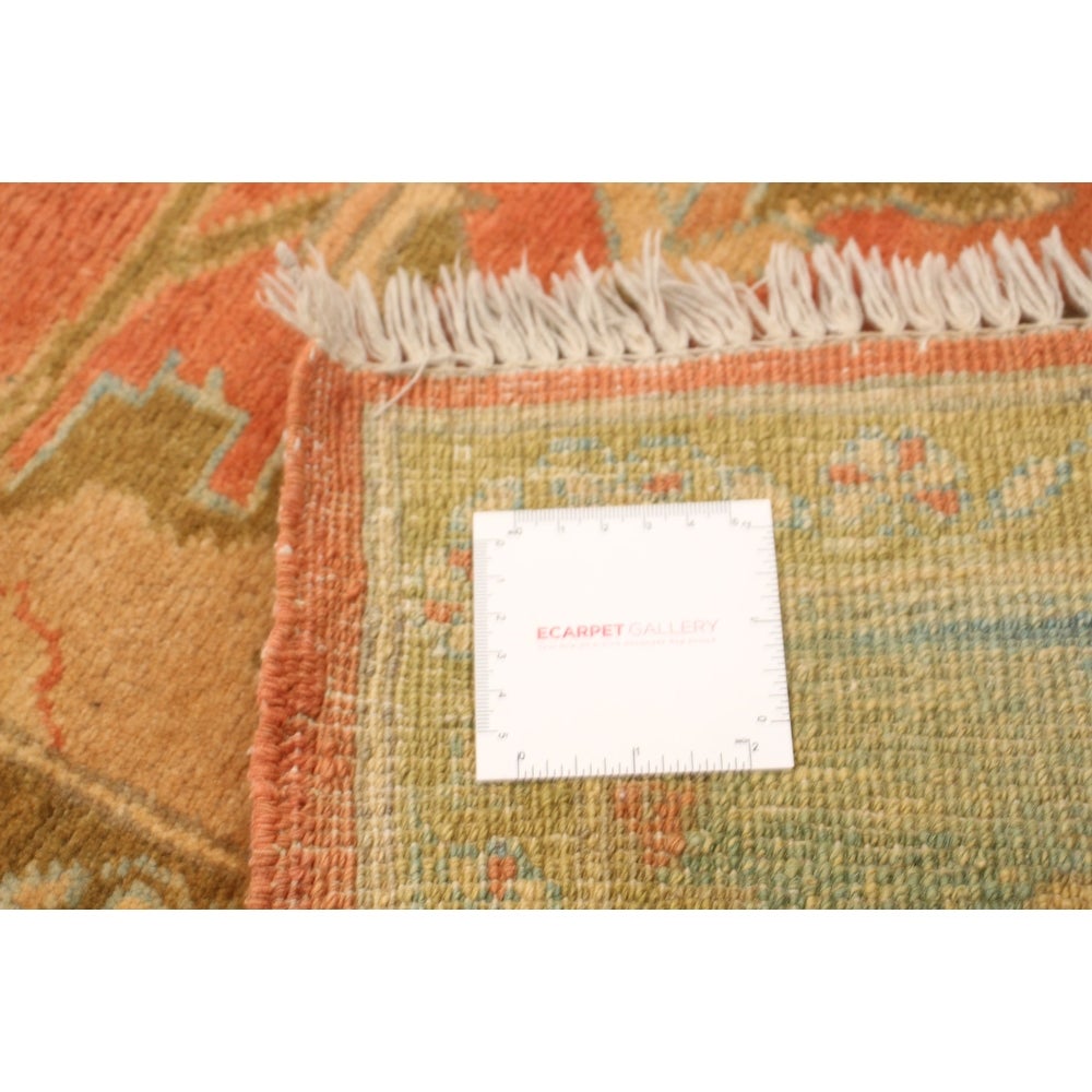 Hand-knotted Peshawar Ziegler Dark Copper Wool Soft Rug