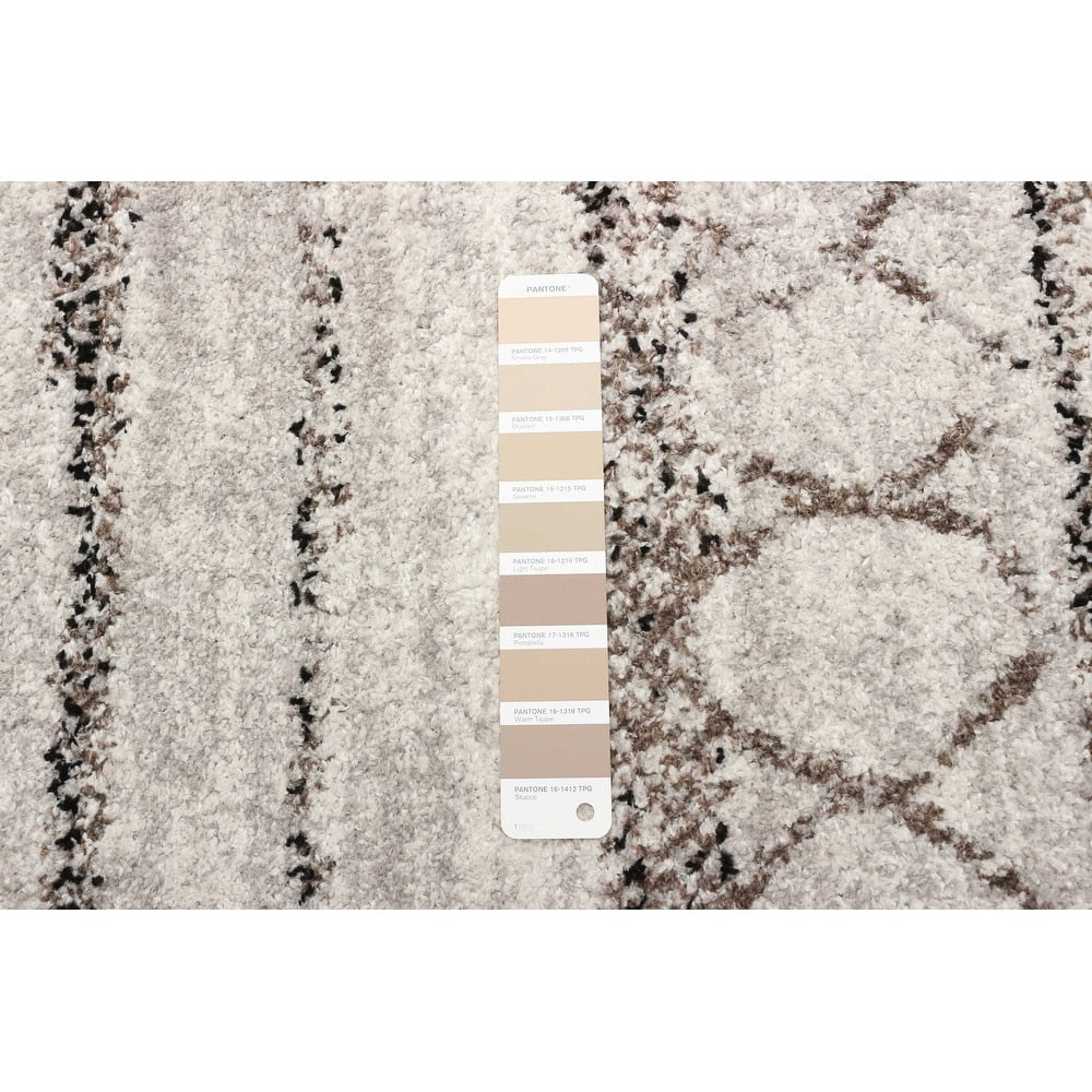 Ivory Copper Eclectic Soft Area Rug