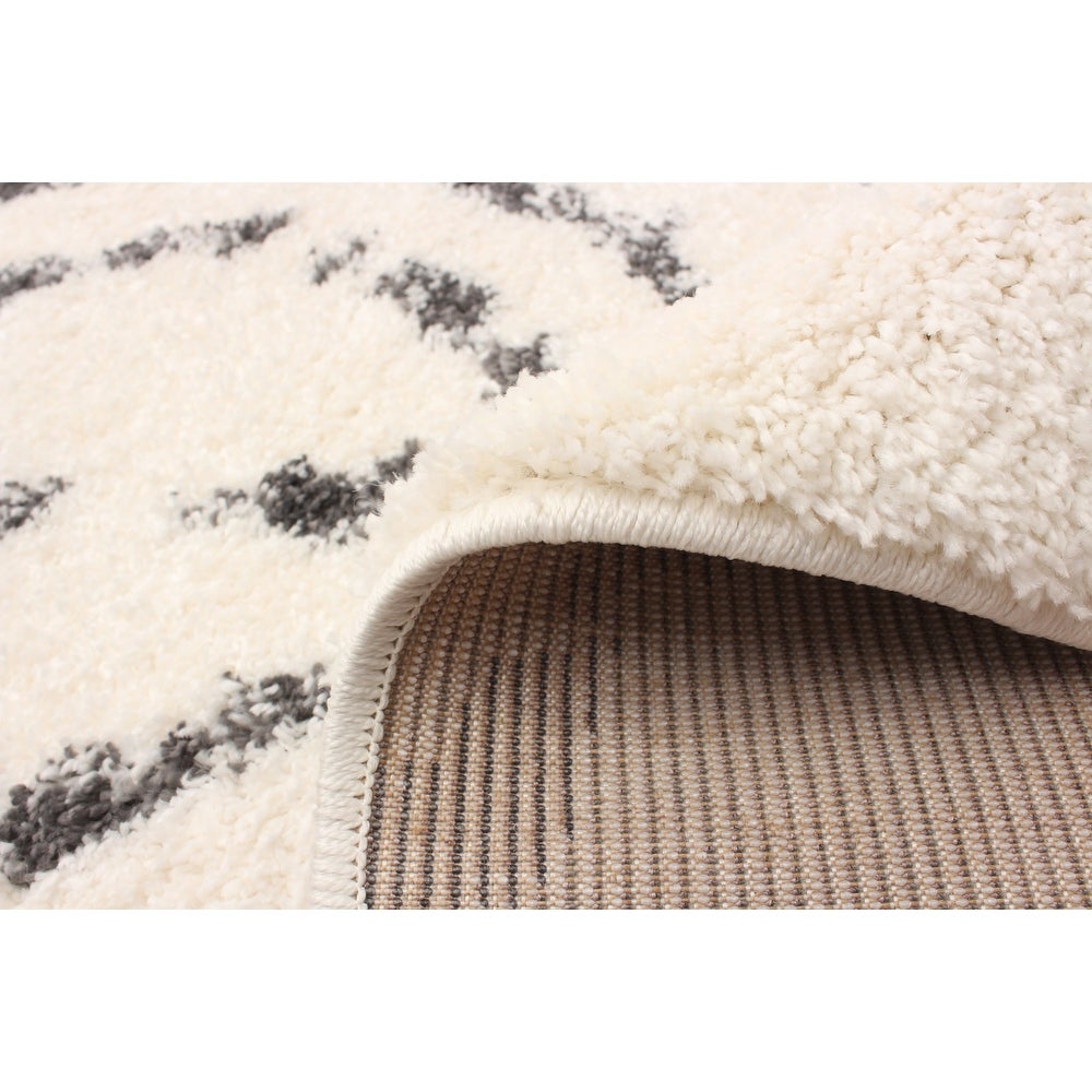 Modern & Contemporary Pink Area Rug Shag