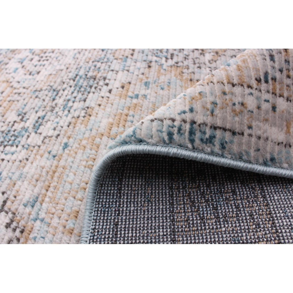 Blue Copper Bohemian & Eclectic Soft Rug