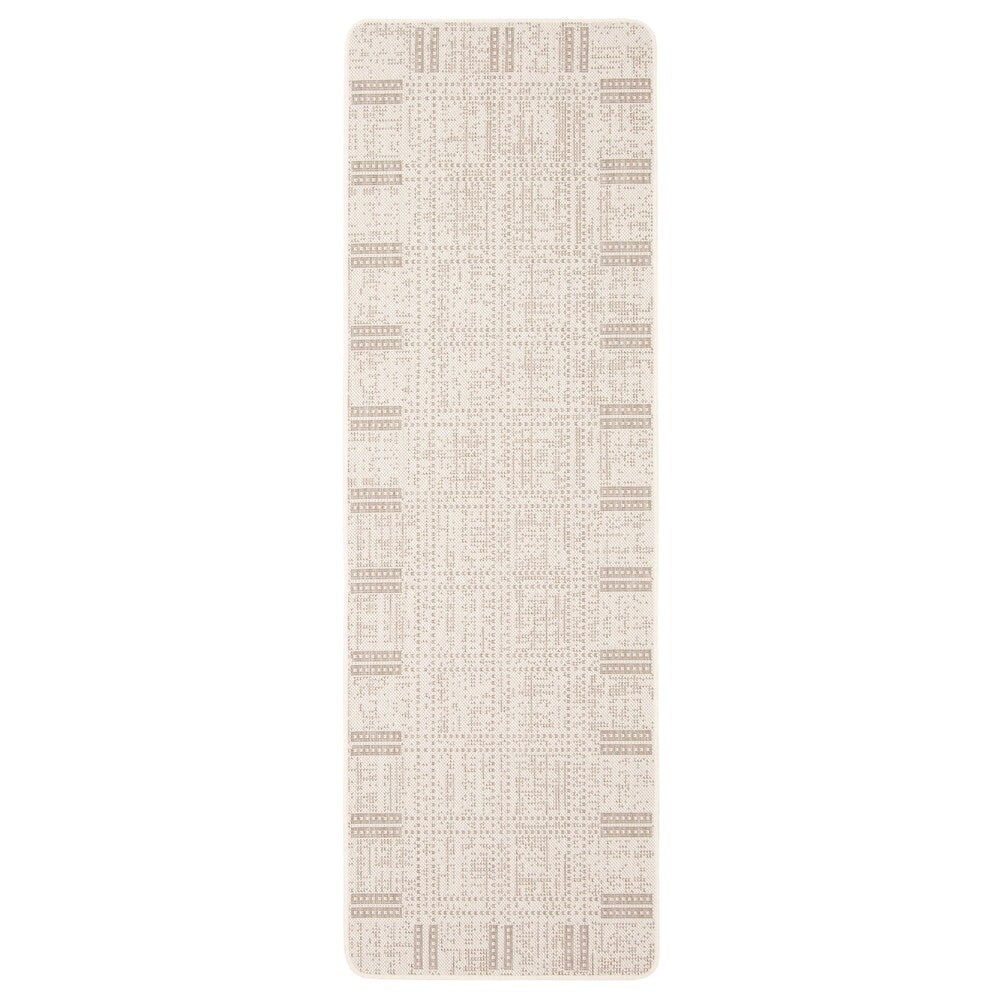 Black Bordered Indoor/ Outdoor Soft Rug