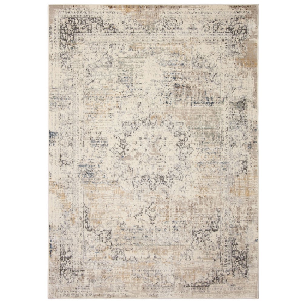 Scarlett Collection Ivory Velvet Casual Soft Area Rug