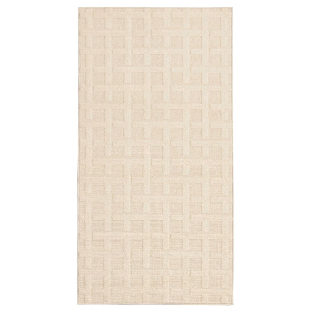 Checkered Blue Indoor/ Outdoor Soft Rug