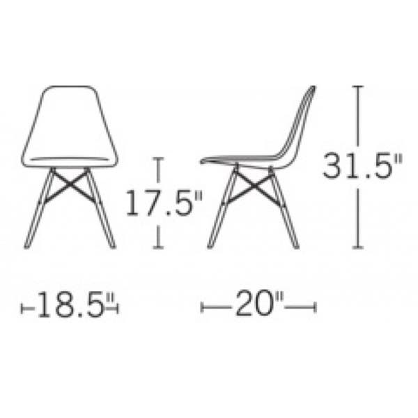 Retro Woven Patchwork Dining Chair with Eiffel Legs