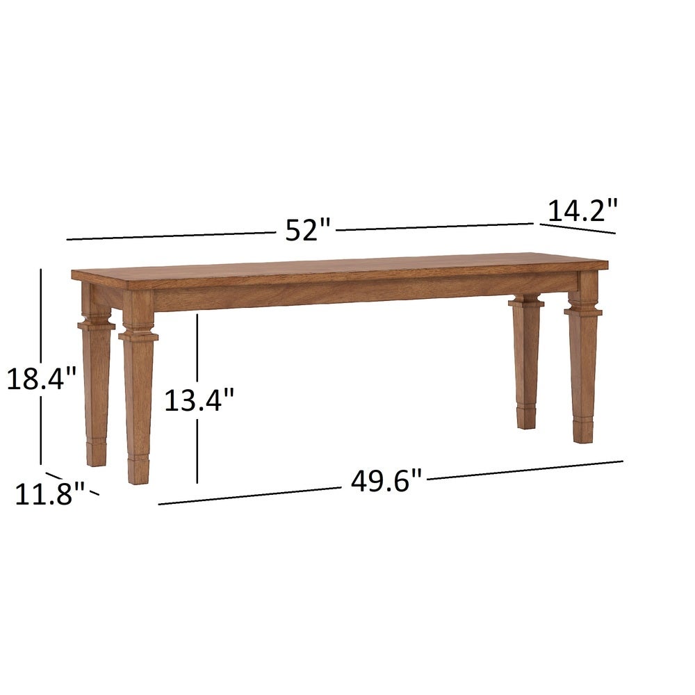 Elena Solid Wood Dining Bench by iNSPIRE Q Classic