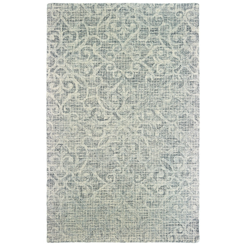 Borden Floral Hand-tufted Wool Soft Area Rug