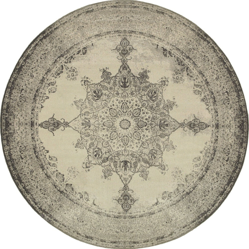 Faded Medallion Soft Area Rug
