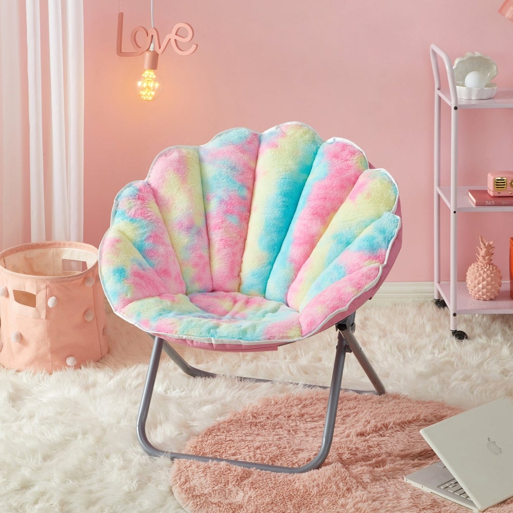 Girls 2024 fuzzy chair